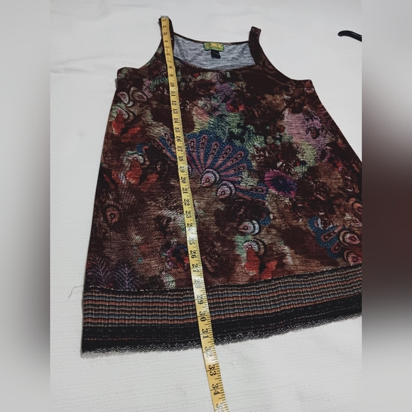 EUC TRACY PORTER Floral Sleeveless Top - Multicolor Size 8-10 - Picture 8 of 9